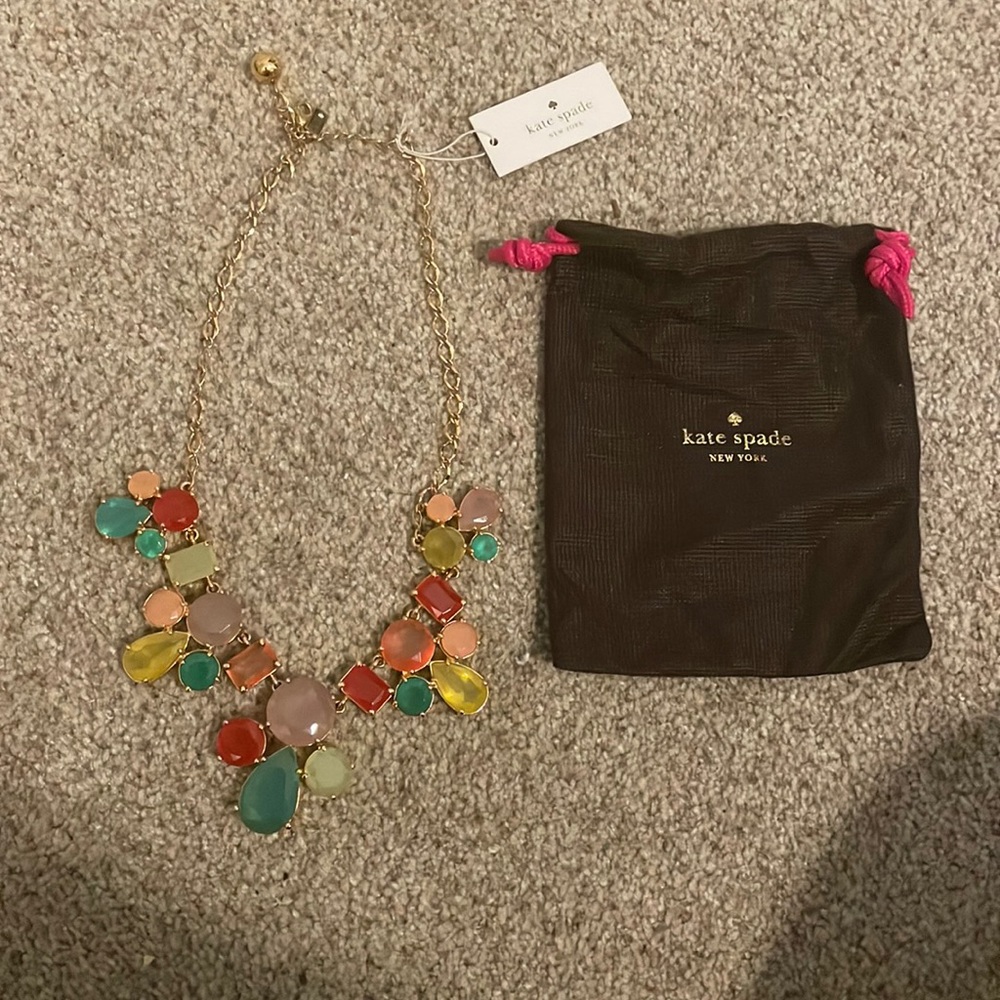 NWT Kate Spade Rose Garden Gold Necklace